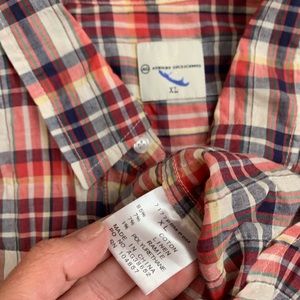 Ag Adriano Goldschmied Shirts - AG Lightweight Cotton Plaid Button Down Ag Adriano Goldschmied Shirts - AG Lightweight Cotton Plaid Button Down